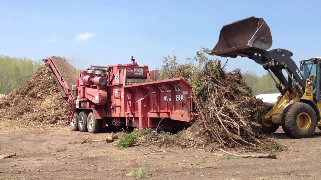 Grinding Brush with Droprite's Morbark 4600 Horizontal