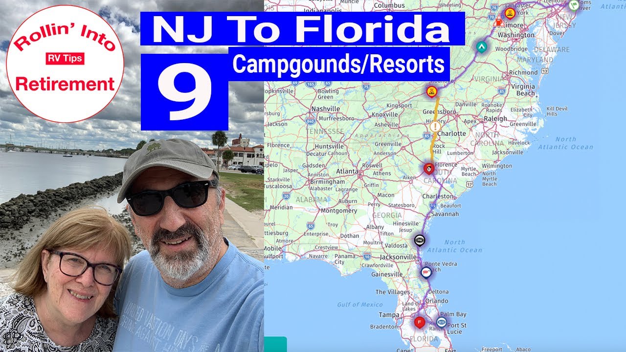 NJ To Florida 9 Campgrounds/Resorts