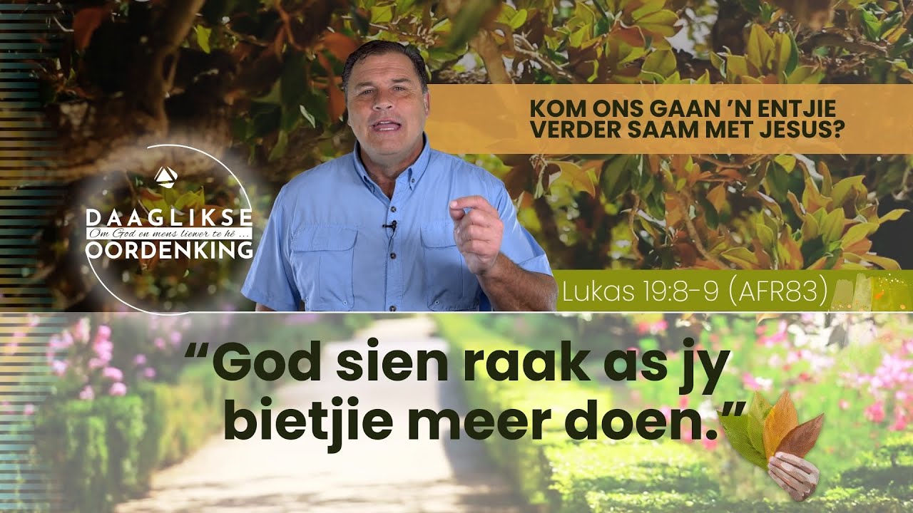 Daaglikse Oordenking - 1 Oktober 2025