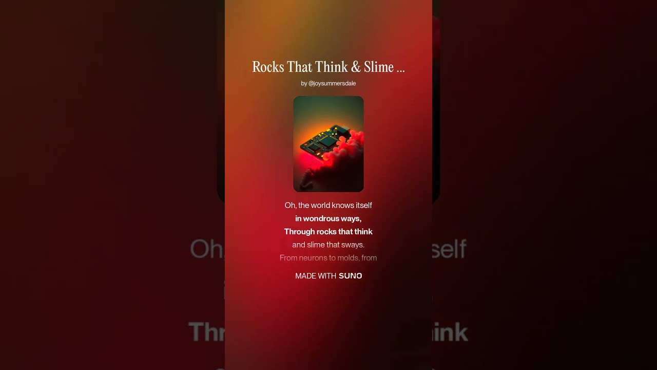 Rocks That Think & Slime That Sways – A Musical Journey Through Life's Computation  8