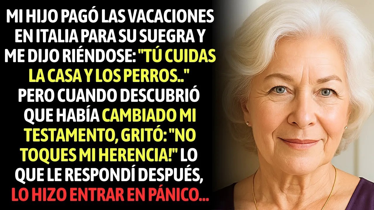 Mi Hijo Pagó Una Viaje Para Su Sogra Y Me Dijo Tú Cuidas La Casa Y Los Perros! Pero Cuando…