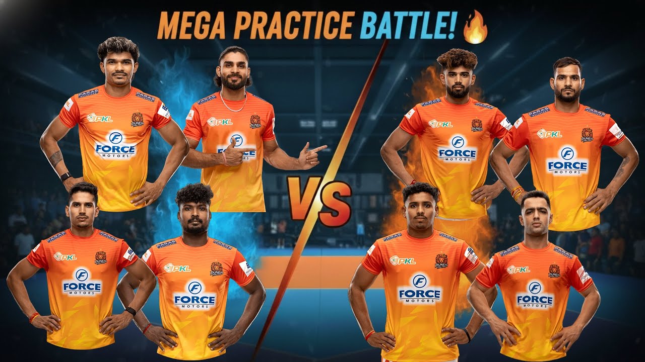 Puneri Paltan Mega Practice Battle 🔥 Team Aslam vs Team Aditya | PKL 11 