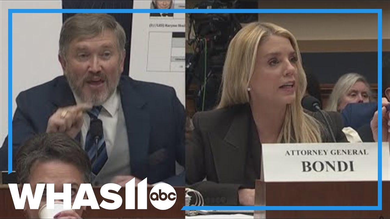 Pam Bondi clashes with Thomas Massie over Epstein files at House hearing