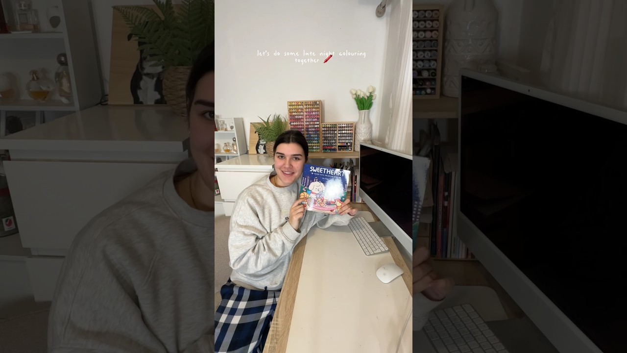 colour with me!! | cosy colouring vlog 🌹🖍️ #colouring #colourwithme
