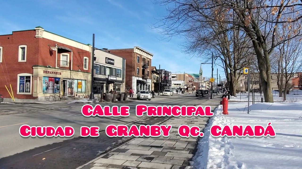 Calle principal de la ciudad de Granby Qc. Canadá