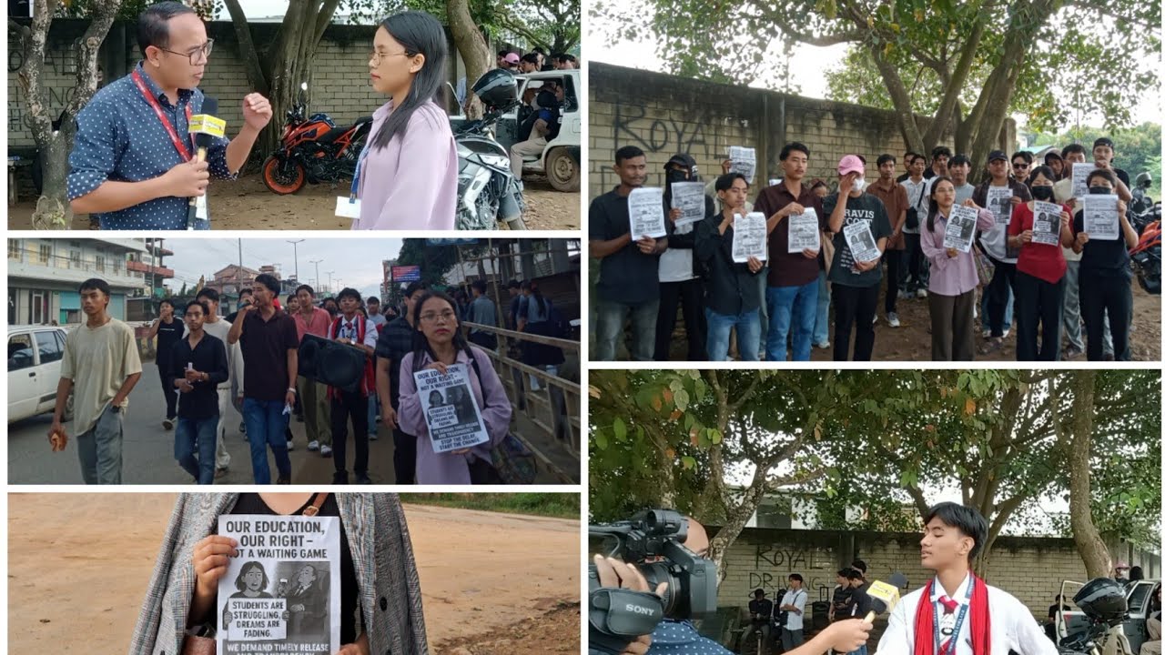 Voice of the future.Protests overdelayed scholarship.Justice for students Stopthe scholarship delays