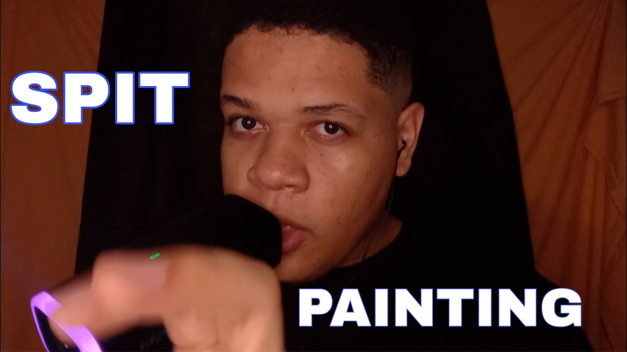 ASMR SPIT PAINTING 👅 (BANHO DE GATO INTENSO) MUITOS TINGLES!