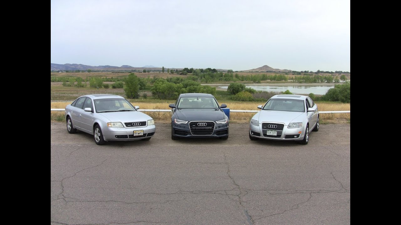 The ultimate Audi A6 Quattro Nose to Tush Drag Race: 2000 vs 2005 vs 2012
