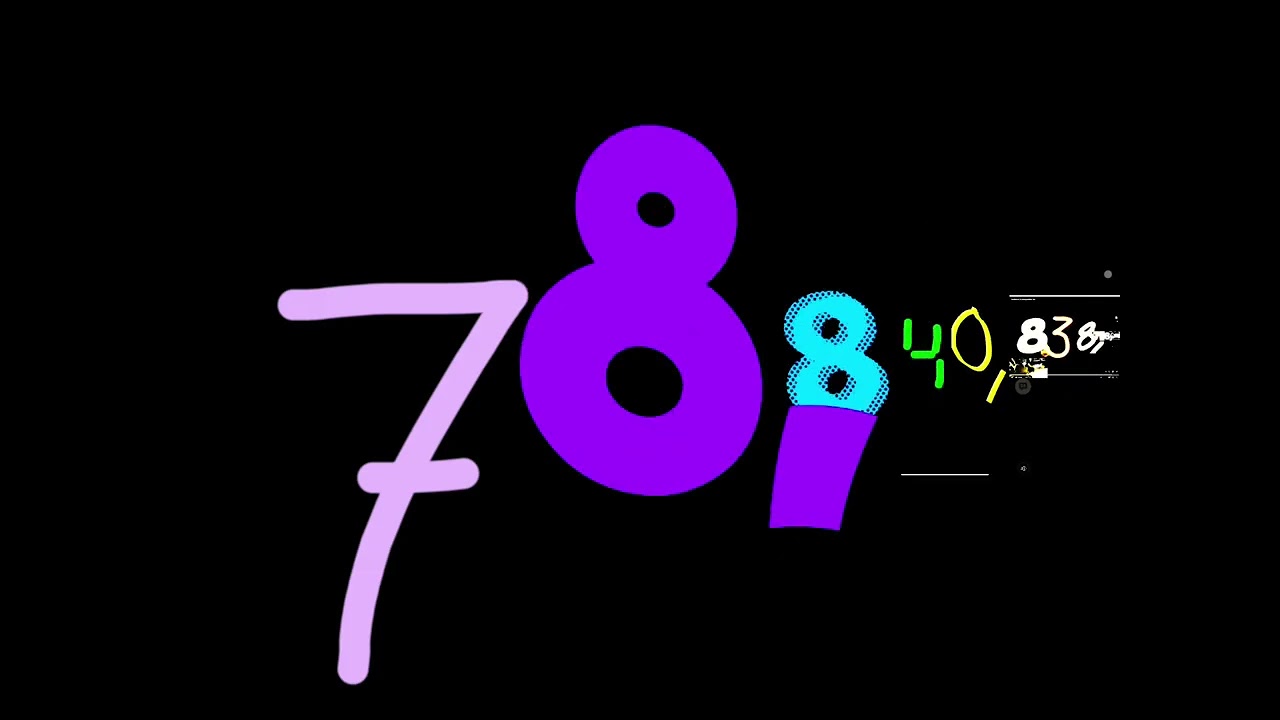 Numbers 0 to Quattuorvigintillion with sound