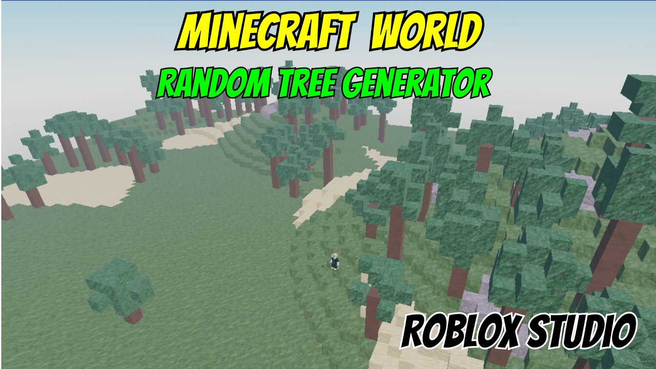 Build a Random Tree Generator in a Minecraft Style World