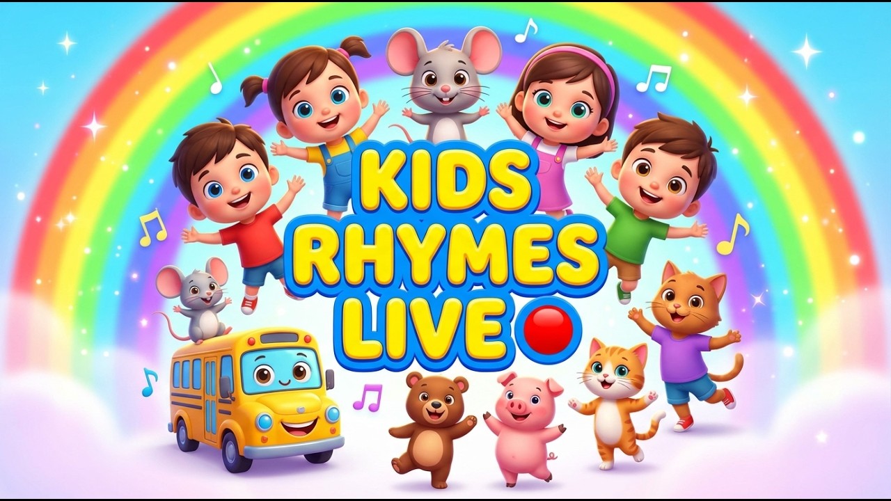 Kids Rhymes LIVE Nonstop Songs for Babies & Toddlers | Fun Learning