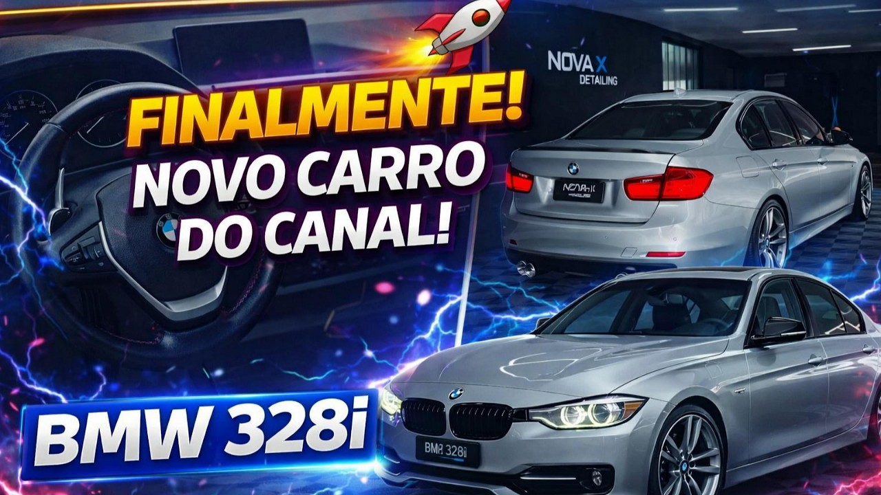 🚀 FINALMENTE! Conheça o novo carro do canal — BMW 328i 🔥