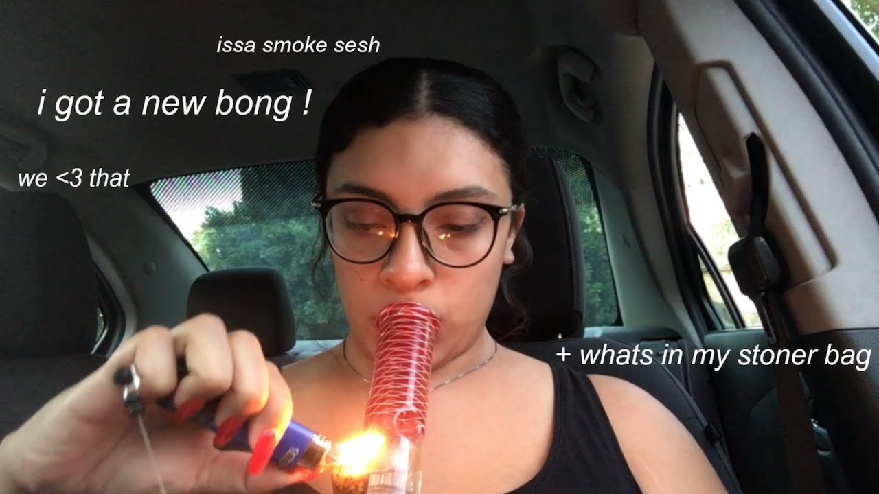 new bong + whats in my weed bag
