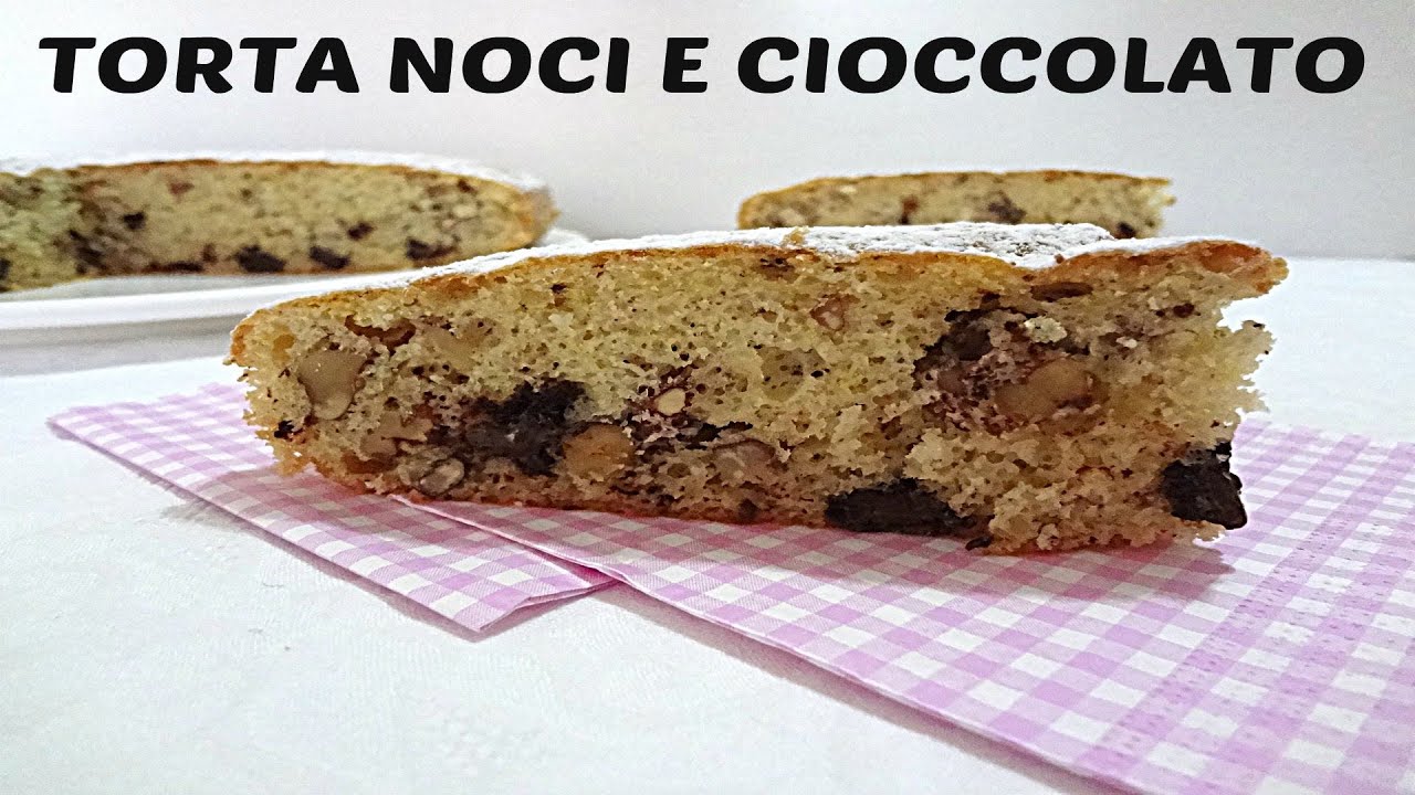 Torta noci e cioccolato