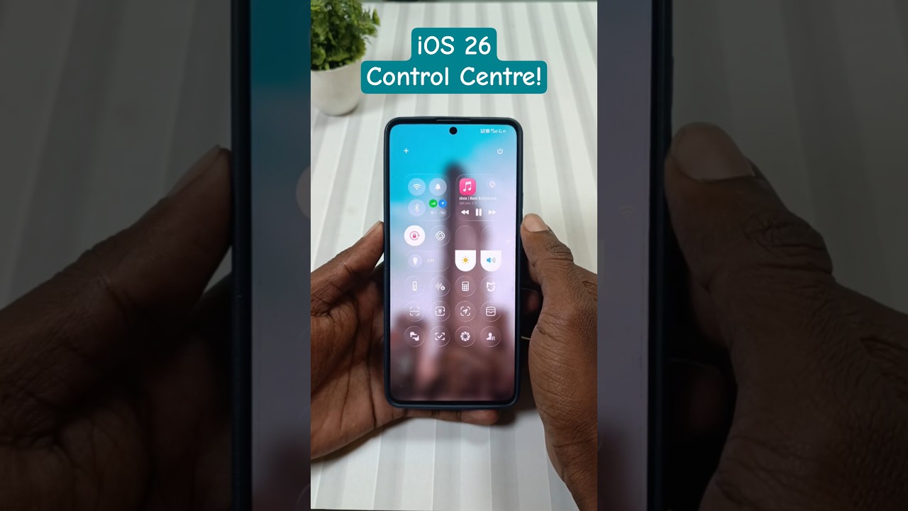 iOS 26 Control Centre on Redmi Note 13 Pro 5G 😱 