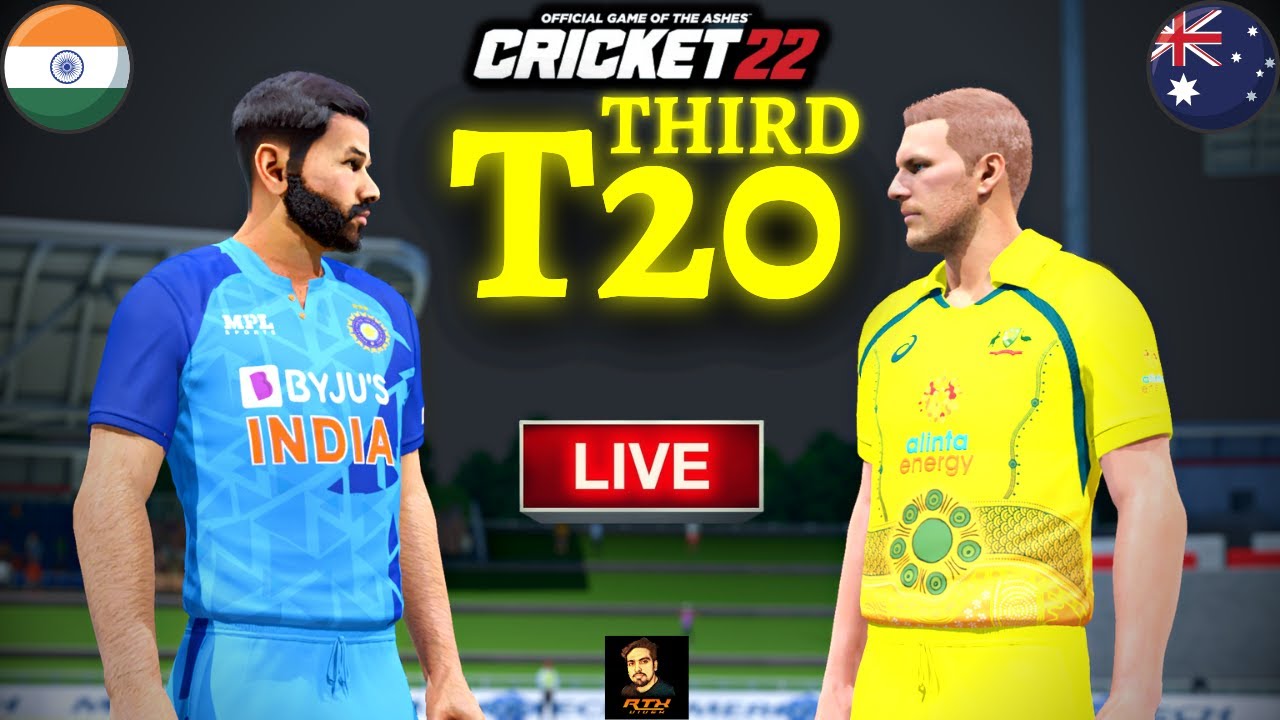 India vs Australia 3rd T20 Match - Cricket 22 Live - RtxVivek | Later Among Us