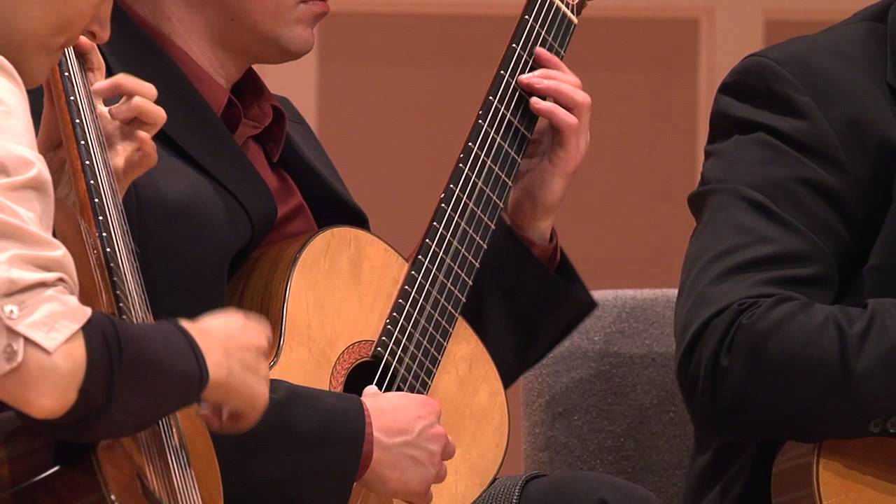 Minneapolis Guitar Quartet - Skymningspolskan by Maria Kalaniemi