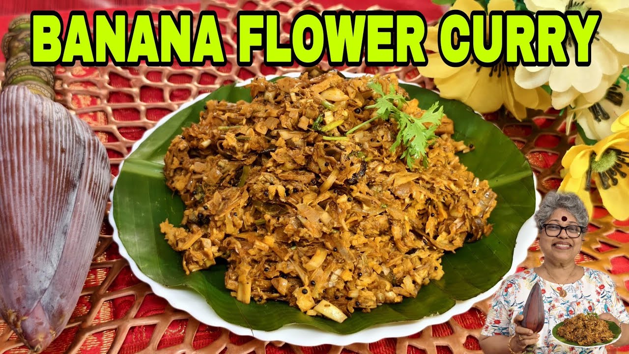 Banana flower| Banana Blossom|Khelphul bhaji, ಬೊಂಡಿಯೆಚಿ ಭಾಜಿ, Authentic Mangalorean Cuisine#yummy