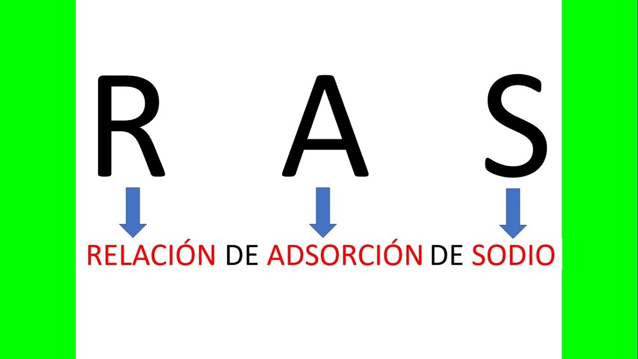 RAS o relación de adsorción de sodio