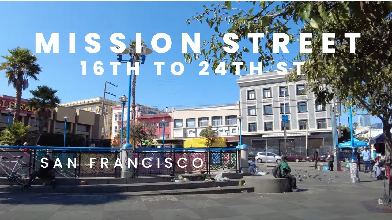 [4K] San Francisco: Walking MISSION STREET (16th St to 24th St) San Francisco, California