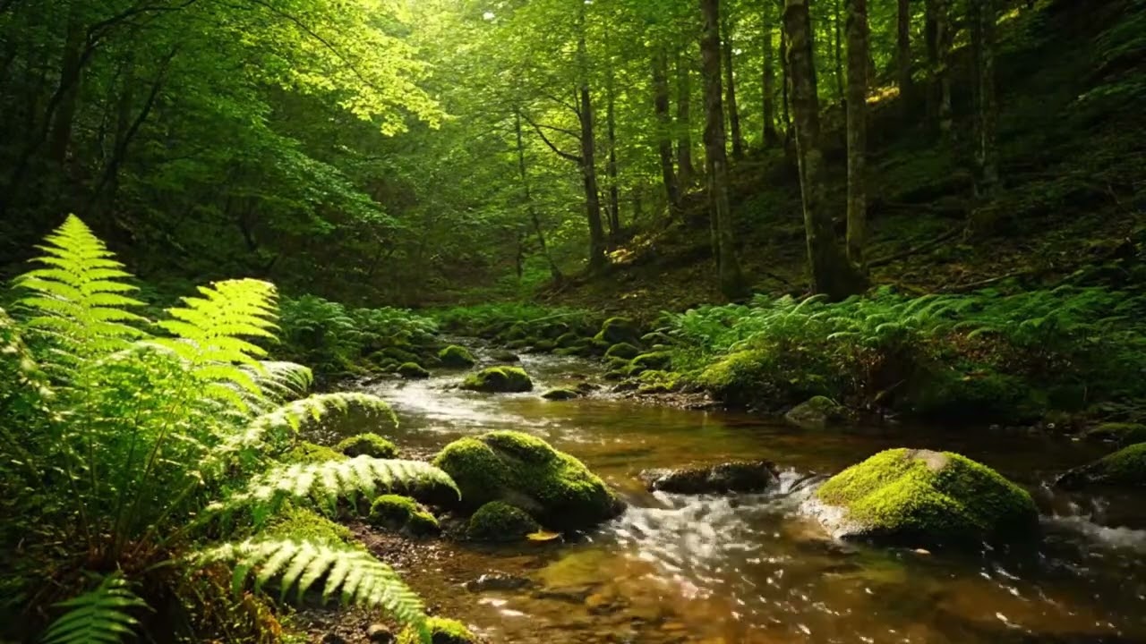 Gentle Mountain River Sounds for Deep Sleep, Relaxation & Stress Relief