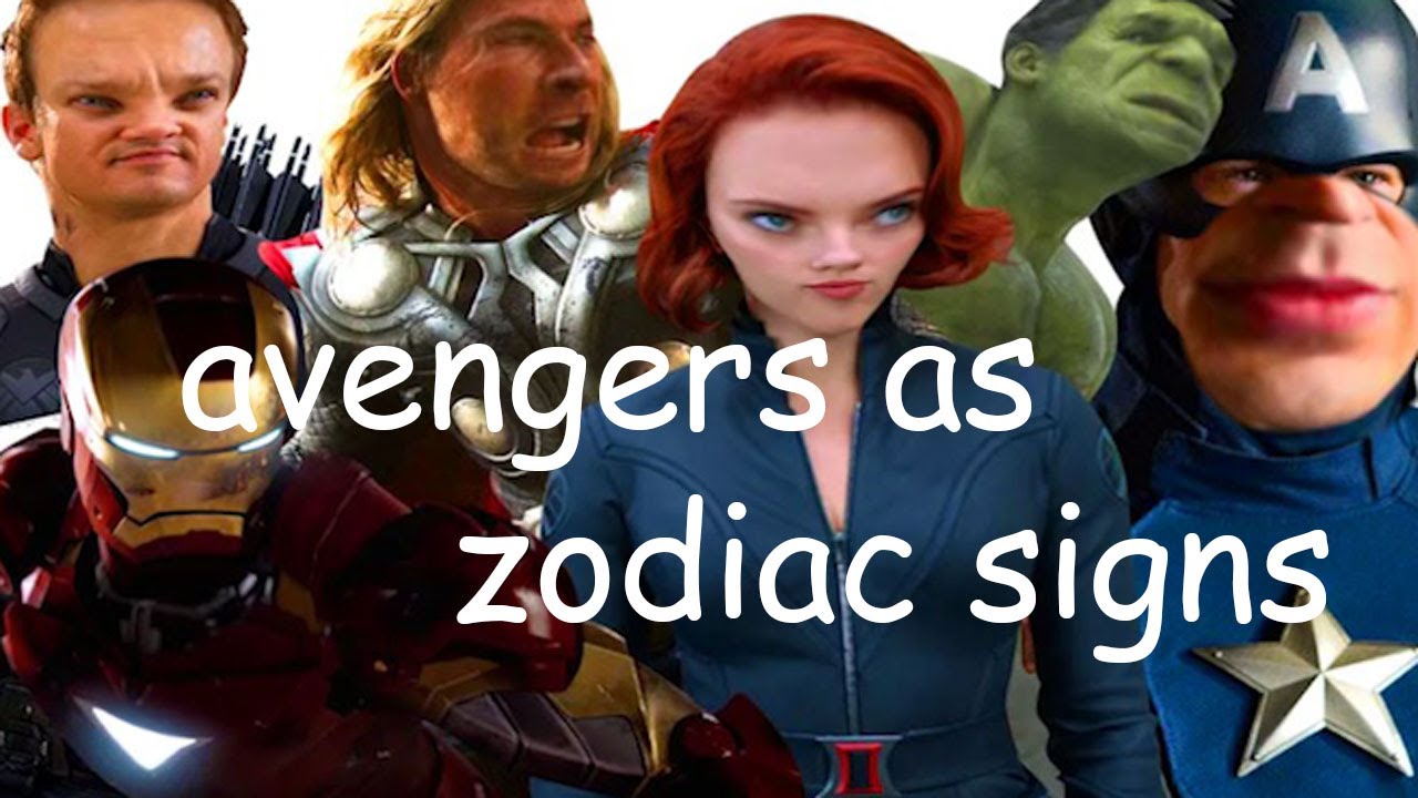 avengers as zodiac signs