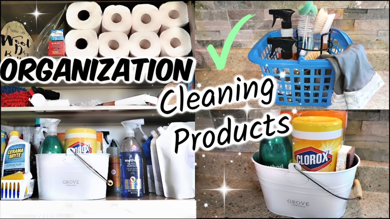 DECLUTTER & ORGANIZE WITH ME 2018 | ORGANIZING MY CLEANING PRODUCTS