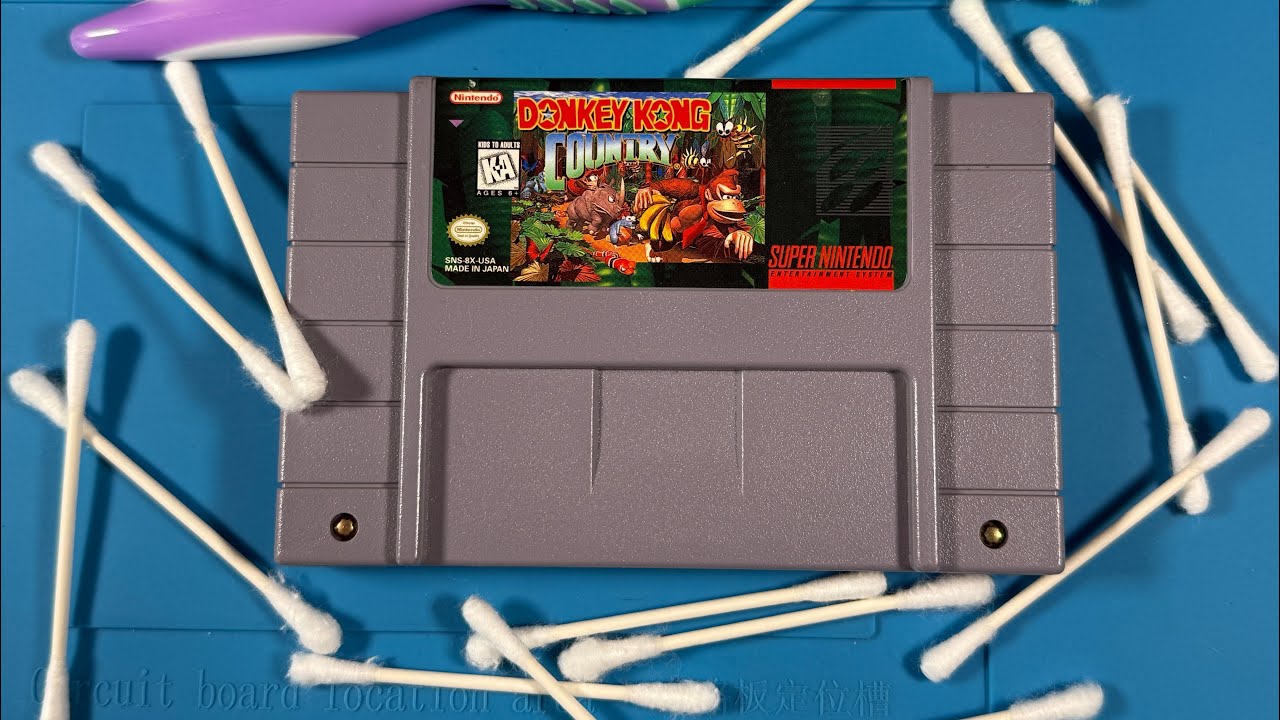 ASMR Cleaning & Restoring Donkey Kong Country (SNES) | Retroclean Satisfying