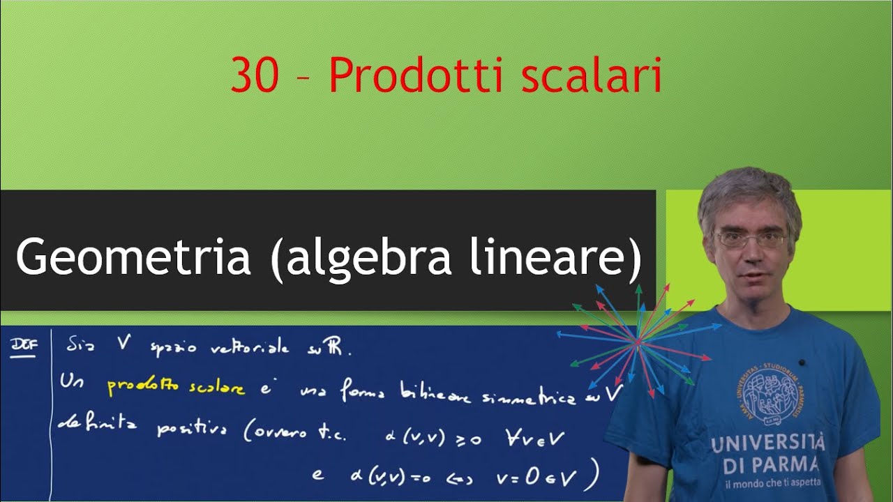 Algebra Lineare (Geometria) 30 - Prodotti scalari
