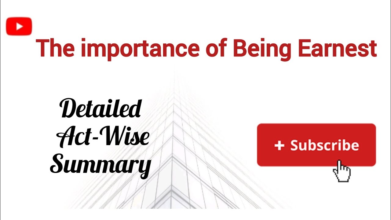 The importance of Being Earnest by Oscar Wilde Summary in Urdu 