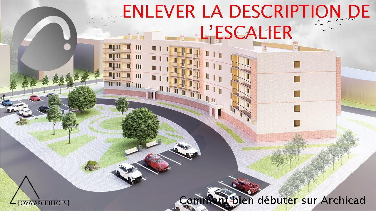 ARCHICAD | Comment Facilement Enlever la Description de l'Escalier sur ArchiCAD 26 en 1 minute