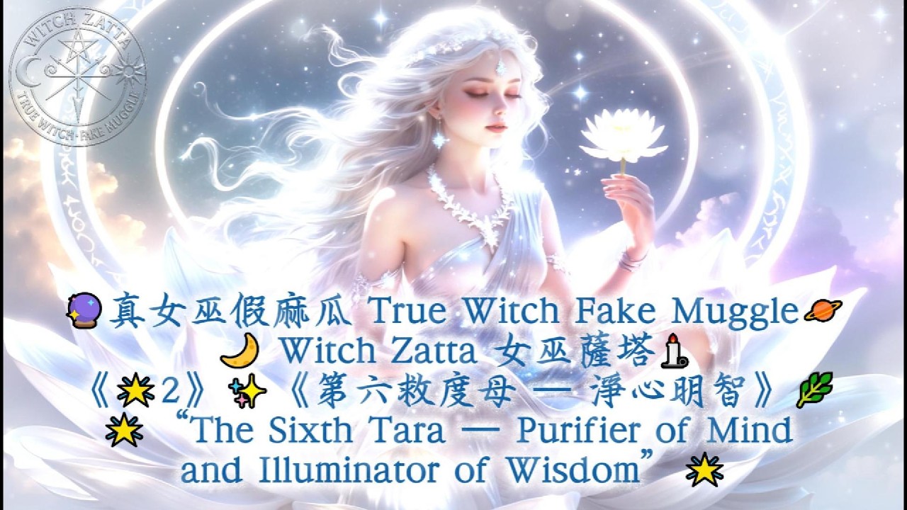 《🌟2》✨《第六救度母 — 淨心明智》🌿🌟“The Sixth Tara — Purifier of Mind and Illuminator of Wisdom”🌟