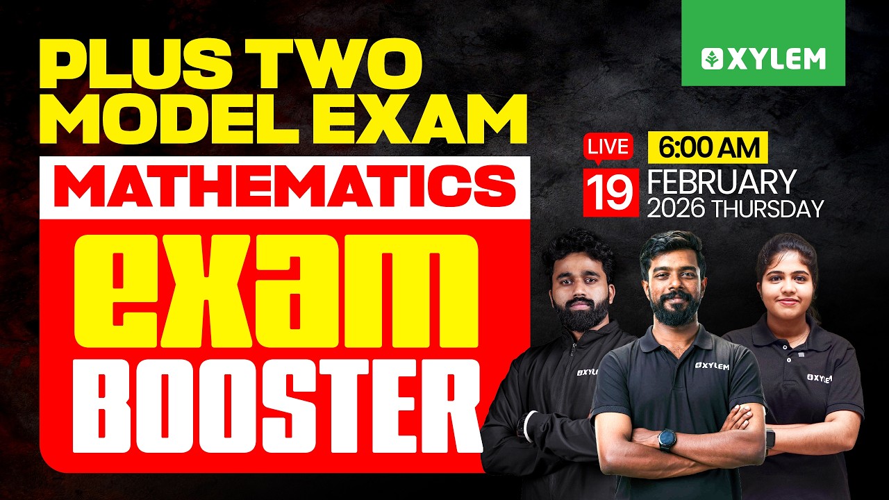 Plus Two Model Exam Maths - Morning Booster | Xylem Plus Two