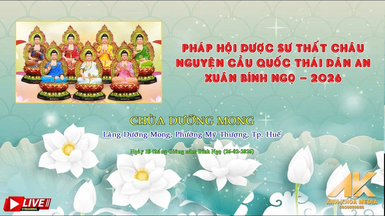 [🔴] Trực tiếp: MỪNG XUÂN BÍNH NGỌ | Pháp Hội Dược Sư - Cầu Quốc Thái Dân An