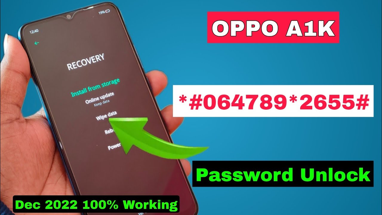 OPPO A1k Password Unlock | Oppo Mobile Ka Lock Kaise Tode 2022 Without Pc By Hard Reset Oppo A1k