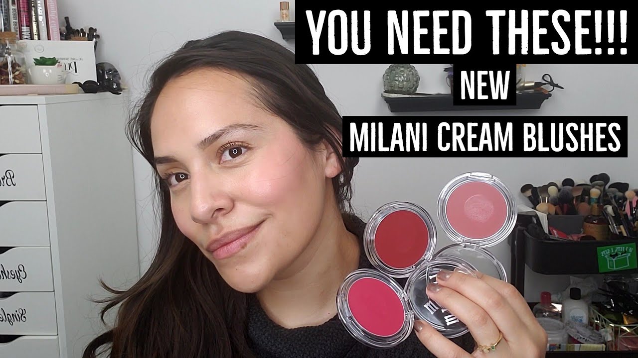 NEW! Milani Cheek Kiss Cream Blush | Merlot Moment, Nude Kiss, Blushing Berry |