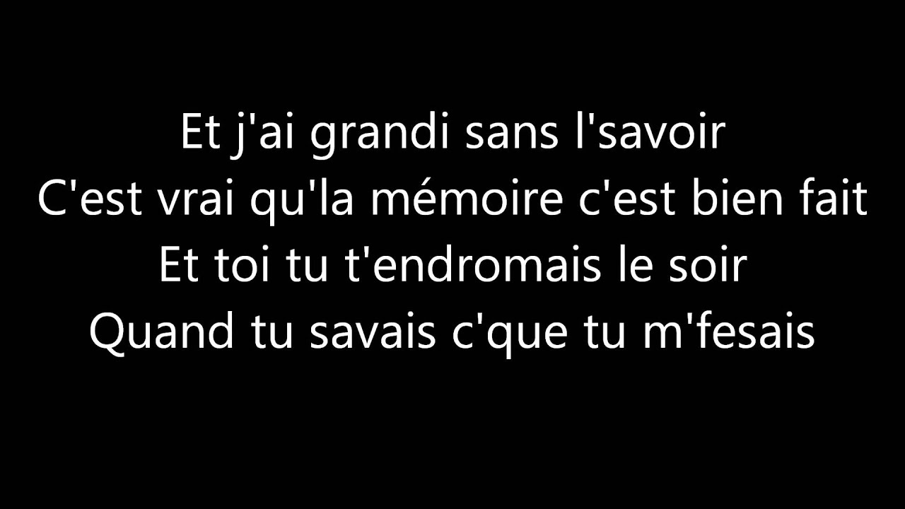 Shh on fait pas d'bruit (Inceste abus sexuel) - Darling Paroles/Lyrics