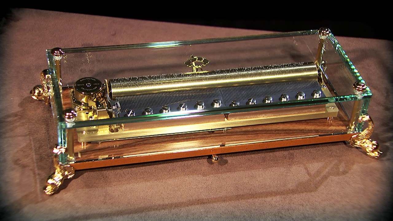 Official Reuge Music Box video, the Dauphine 144 note music box