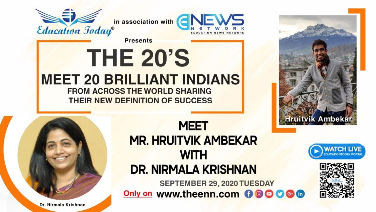 Live - The 20's - Meet 20 Brilliant Indians - Education News Network