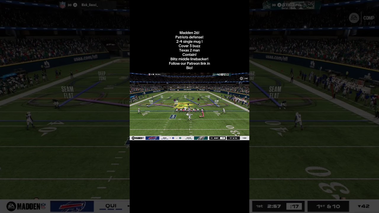 &ldquo;Fastest Blitz in Madden 26! 💥 2-4 Single Mug DESTROYS Offenses!&rdquo; #madden26 #glitch #blitzdefense