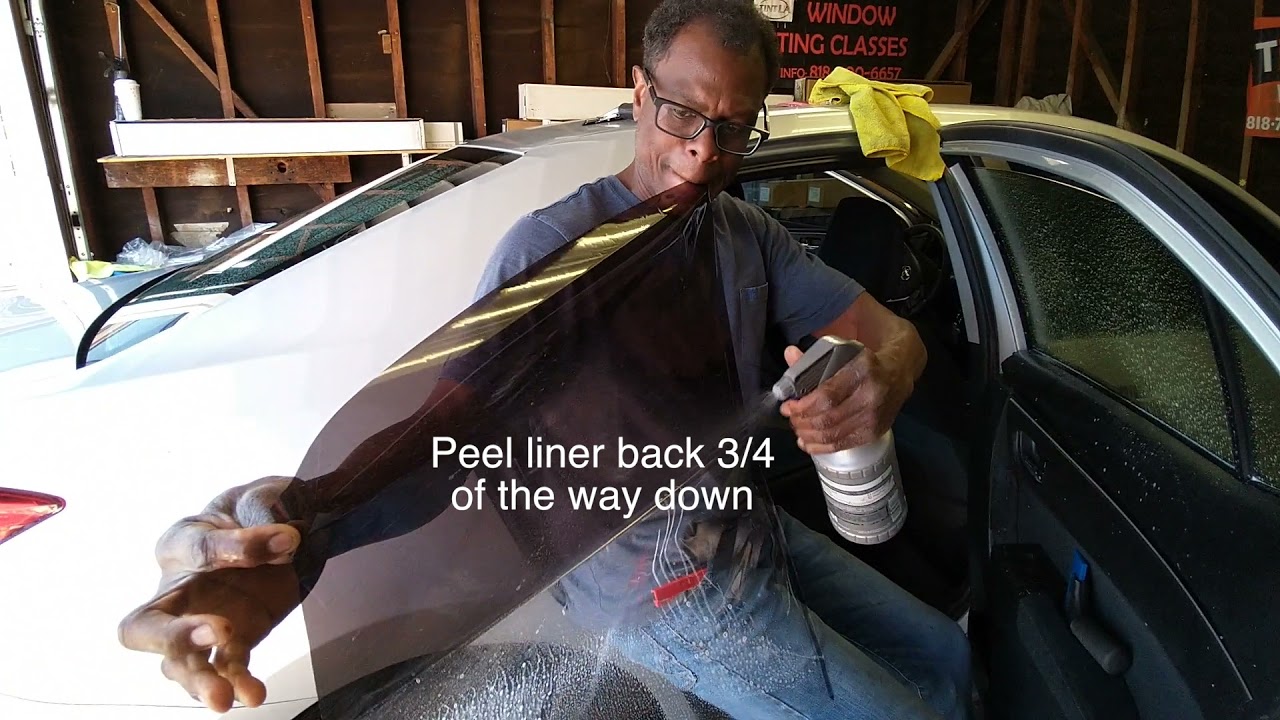 how to tint back side window