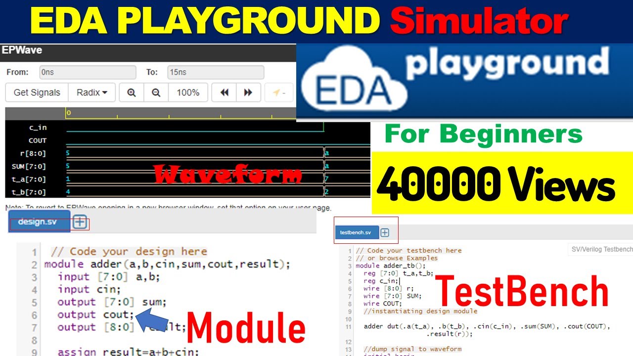 Free online Verilog Simulator | EDA PLAYGROUND