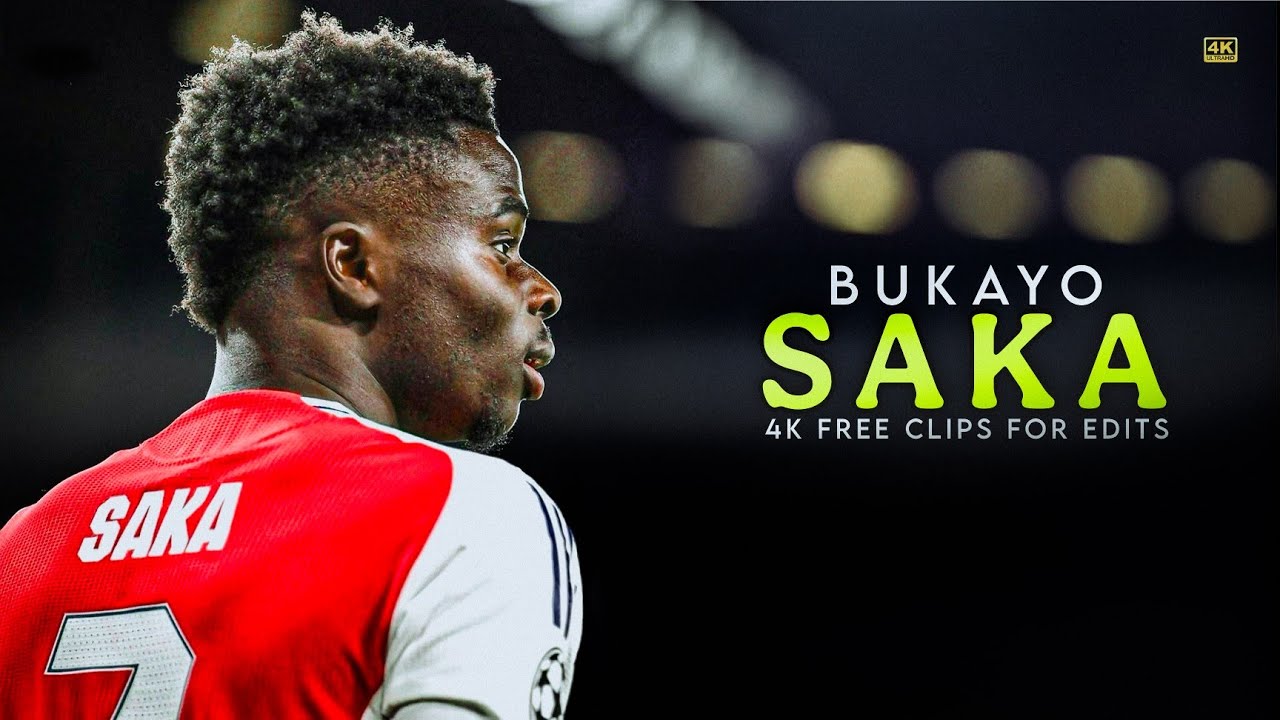 Bukayo Saka 4K Clips For Edits • Free Scene Pack + Celebrations No Watermark 2160p | D74 Edits 2.0