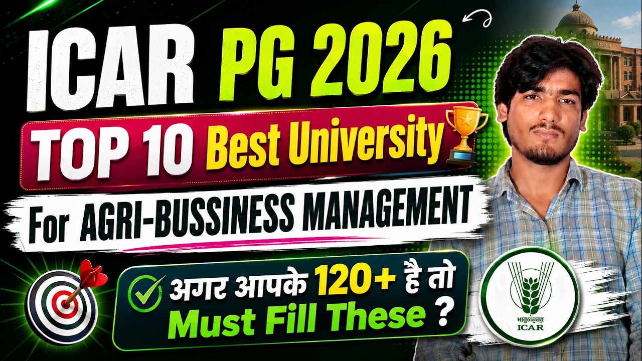 ICAR Top Government Colleges 2026 😱 || MSc ABM Placement Wise Top 10 University | PG Result Out 🔥