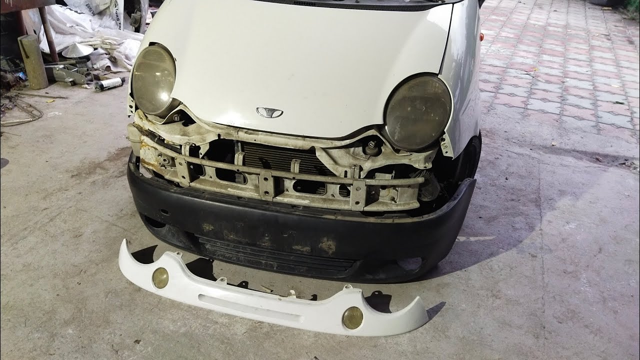 Как снять передний бампер Daewoo Matiz