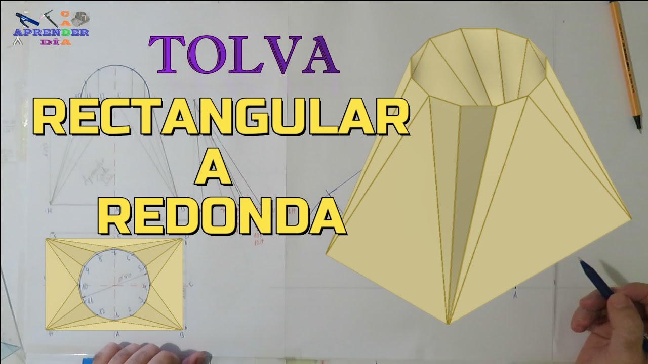 TOLVA DE RECTANGULAR A REDONDA