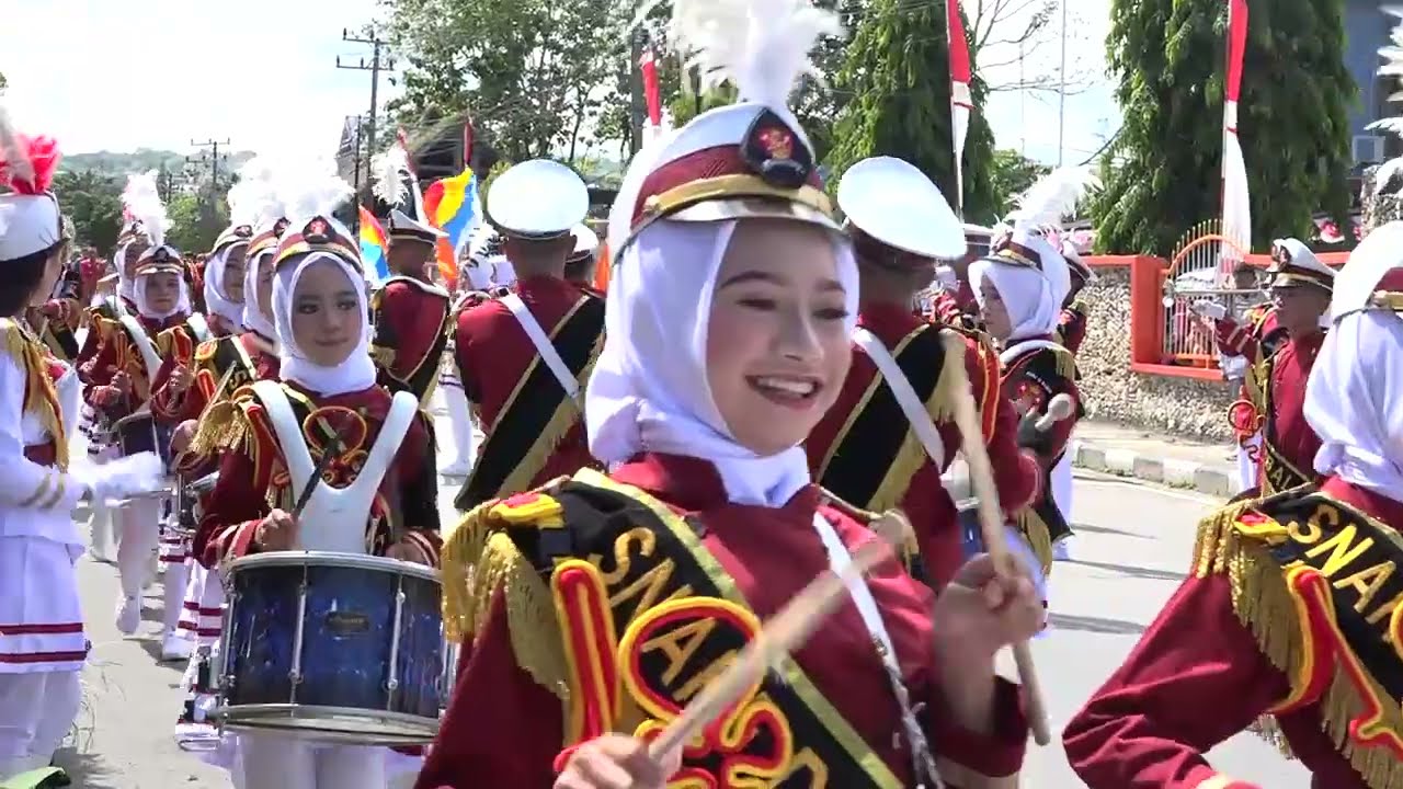 KEREN MARCHINGBAND SMP N 18 BAUBAU 2022