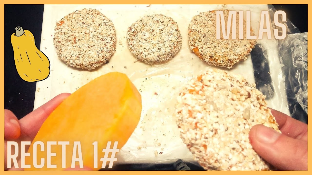 🔥 MILANESAS de CALABAZA o ZAPALLO al HORNO Rebozadas Con AVENA 🔥  CALABAZA Anco RECETAS 🍠