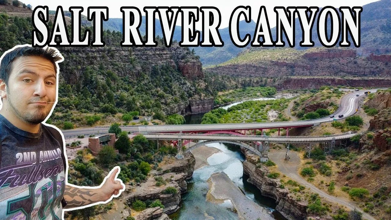 Scenic Salt River canyon in Arizona
