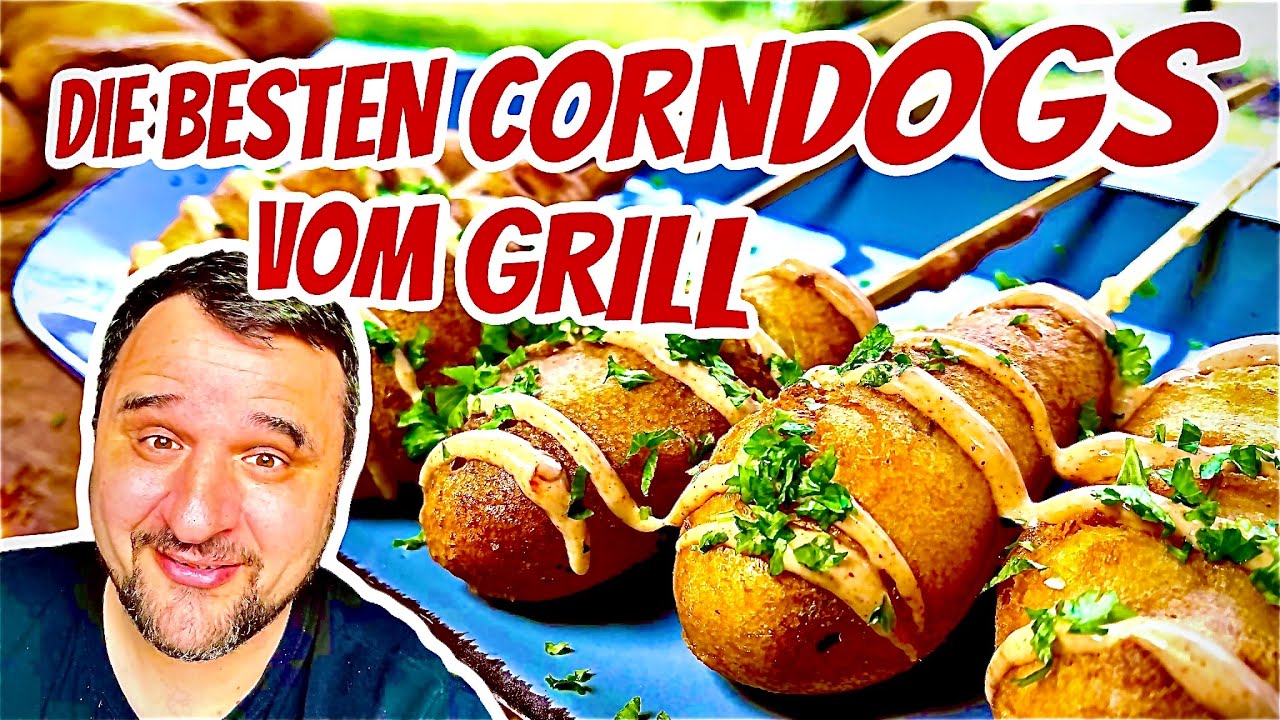 🔥🇺🇸 CORNDOGS vom GRILL wie in USA GRILLEN --- Klaus grillt